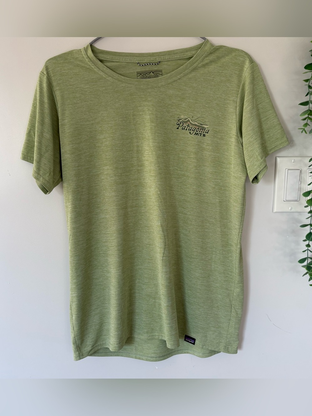 Patagonia Capilene Cool Daily Tee Protect Where You Pedal Mountain Bike Small